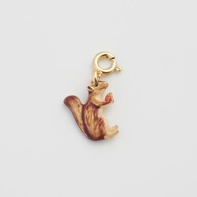 Enamel Cheeky Squirrel Charm