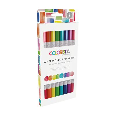 Colorista - Marqueur aquarelle - Vibrant Essentials 8pc