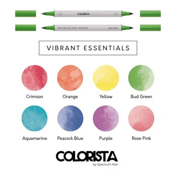 Colorista - Marqueur aquarelle - Vibrant Essentials 8pc 3