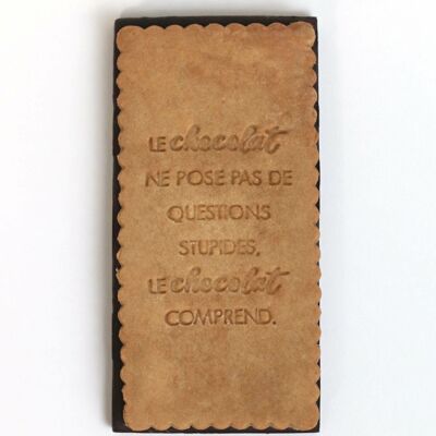 130g chocolate bar and biscuit - Le Chocolat includes