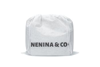 Sac de Grossesse MIREM By Nenina & Co Gris + Attache Sucette Diamant + Matelas à Langer Cadeau 18