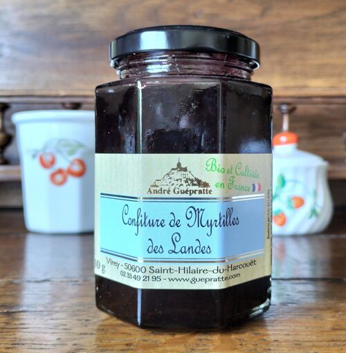 Confiture de Myrtille des Landes Biologique 330g