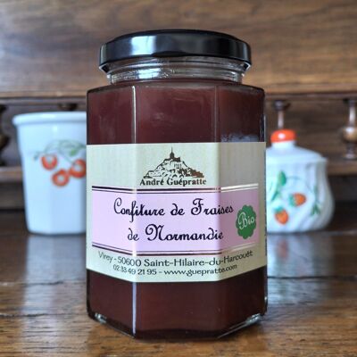 Bio-Erdbeermarmelade aus der Normandie 330g