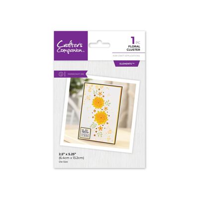 Crafters Companion Metal Dies Elements - Floral Cluster