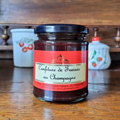 Strawberry jam with champagne 210g