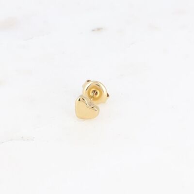 Chip earring - smooth heart, sold individually