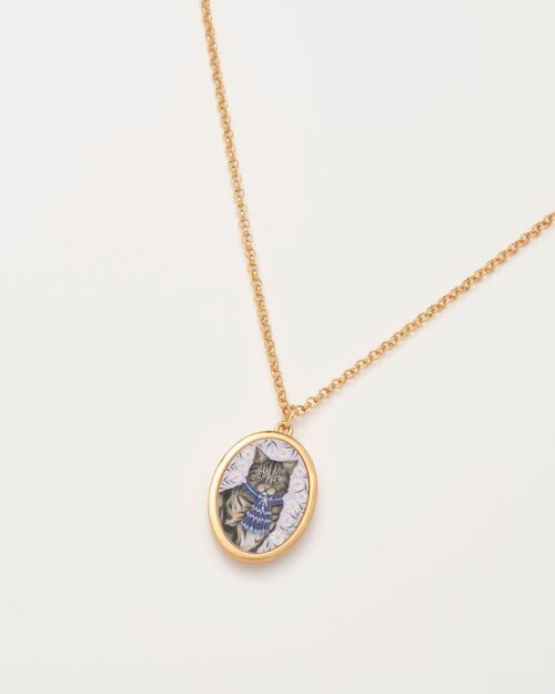 Catherine Rowe Pet Portraits Tabby Pendant Necklace