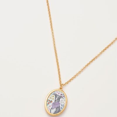 Catherine Rowe Pet Portraits Whippet Pendentif Collier Court