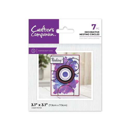 Crafter's Companion Metal Die Elements - Decorative Nesting Circles