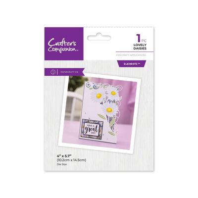 Crafters Companion Matrice de découpe en métal Edge'able – Jolies marguerites