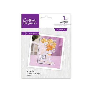 Crafters Companion Matrice de découpe en métal Edge'able – Bouquet de flore 1