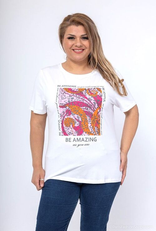 T-shirt grande taille Be Amazing