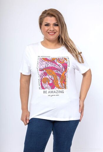 T-shirt grande taille Be Amazing 1