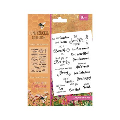 Natures Garden - Honeysuckle - Clear Acrylic Stamp - Sweet Sentiment