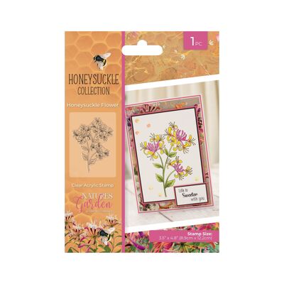 Nature's Garden - Collezione Honeysuckle - Timbro acrilico trasparente - Fiore di caprifoglio