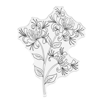 Nature's Garden - Honeysuckle Collection - Tampon acrylique transparent - Fleur de chèvrefeuille 2