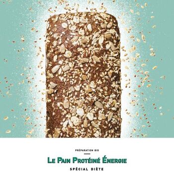 Préparation pour pain bio protéiné 20% | Lower carb | Au konjac favorisant la perte de poids | Pour Paléo, Kéto | Riche en fibre | Sans sucre ajouté | Aux farines IG bas | Ultra rassasiant | 300g 3