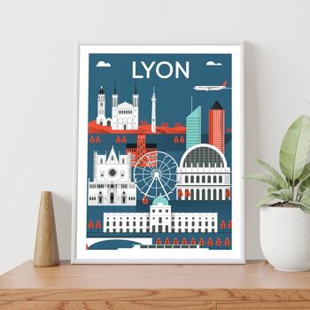 AFFICHE 60 CM PAR 40 CM QUALITÉ 250 GRAMMES LYON GRAPHIQUE