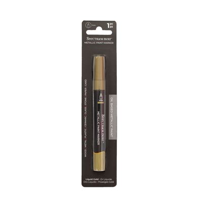 Spectrum Noir - Marqueur peinture métallisée (1pc) – Or liquide - Pointe ogive 3 mm