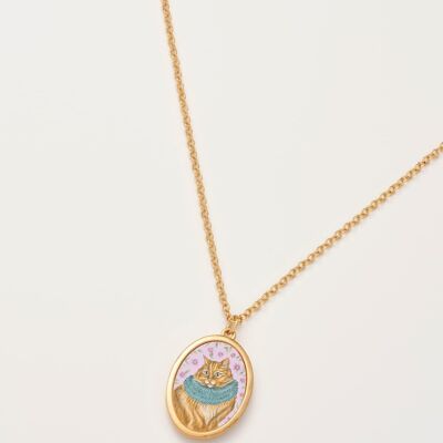 Catherine Rowe Pet Portraits Ginger Pendent Short Necklace