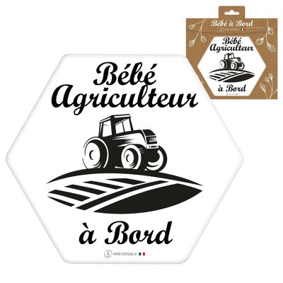 Adhésif bébé à Bord ultra-résistant - bebe agriculteur