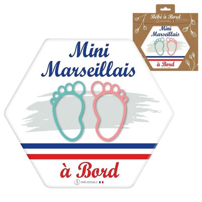 Adesivo Ultraresistente Baby On Board - Minimarseillais (grigio/misto)