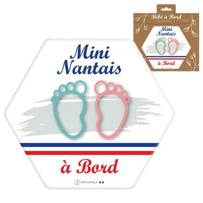 Ultra-resistant Baby on Board Adhesive - Mini nantais (grey/mixed)