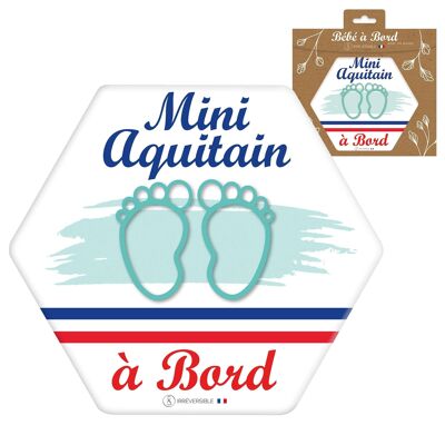 Adesivo per bambini ultra resistente sui bordi - Mini aquitain (blu/ragazzo)