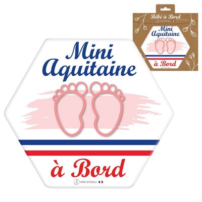 Adhesivo de borde ultrafuerte para bebé - Mini aquitaine (rosa/niña)
