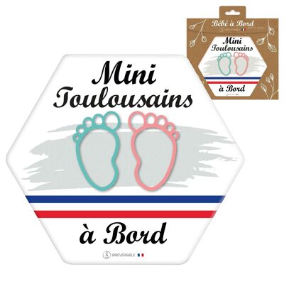 Adesivo per bambini ultra resistente sui bordi - Mini Toulousains (grigio/misto)