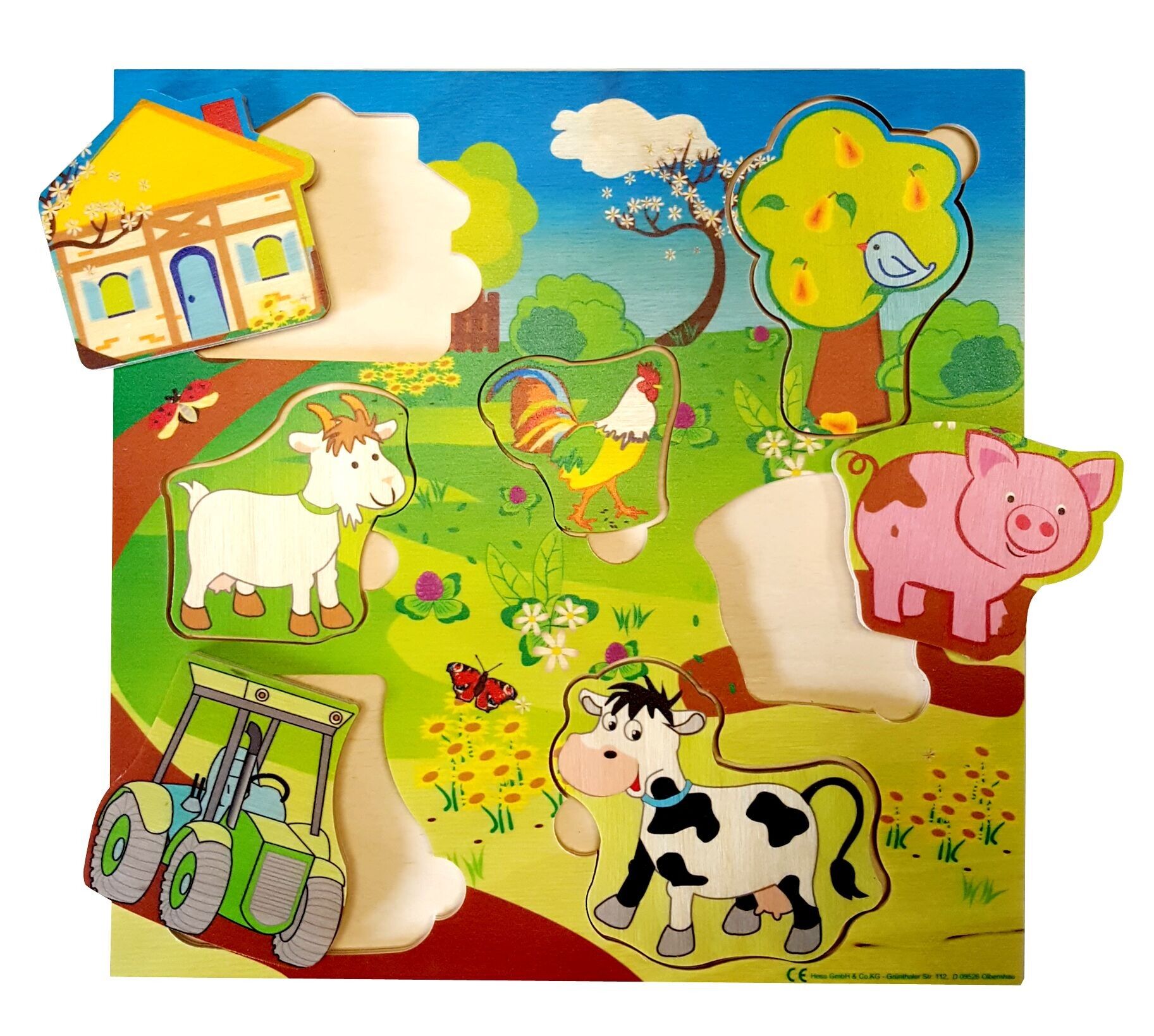 Grip puzzle fattoria, 5 pezzi