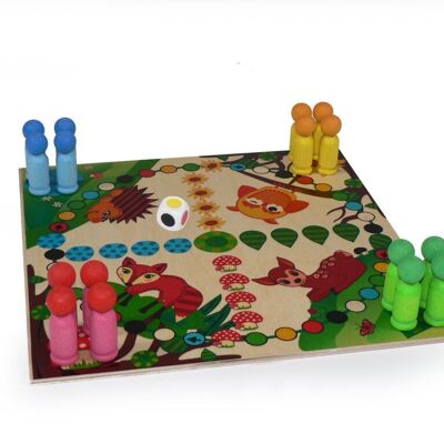 "Out with you" game forest animals