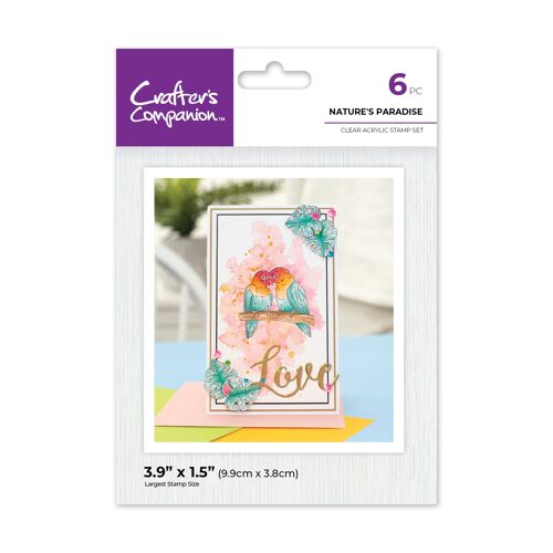 Crafter's Companion Clear Acrylic Stamp - Nature's Paradise