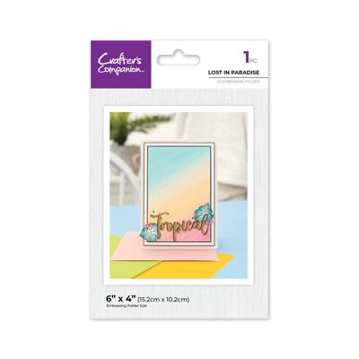 Crafter's Companion 6" x 4" Embossing Folder - Lost In Paradise