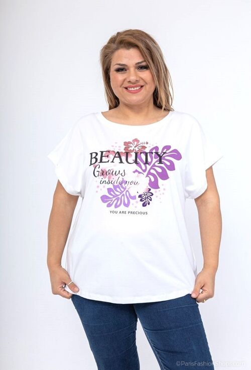 T-shirt grande taille BEAUTY