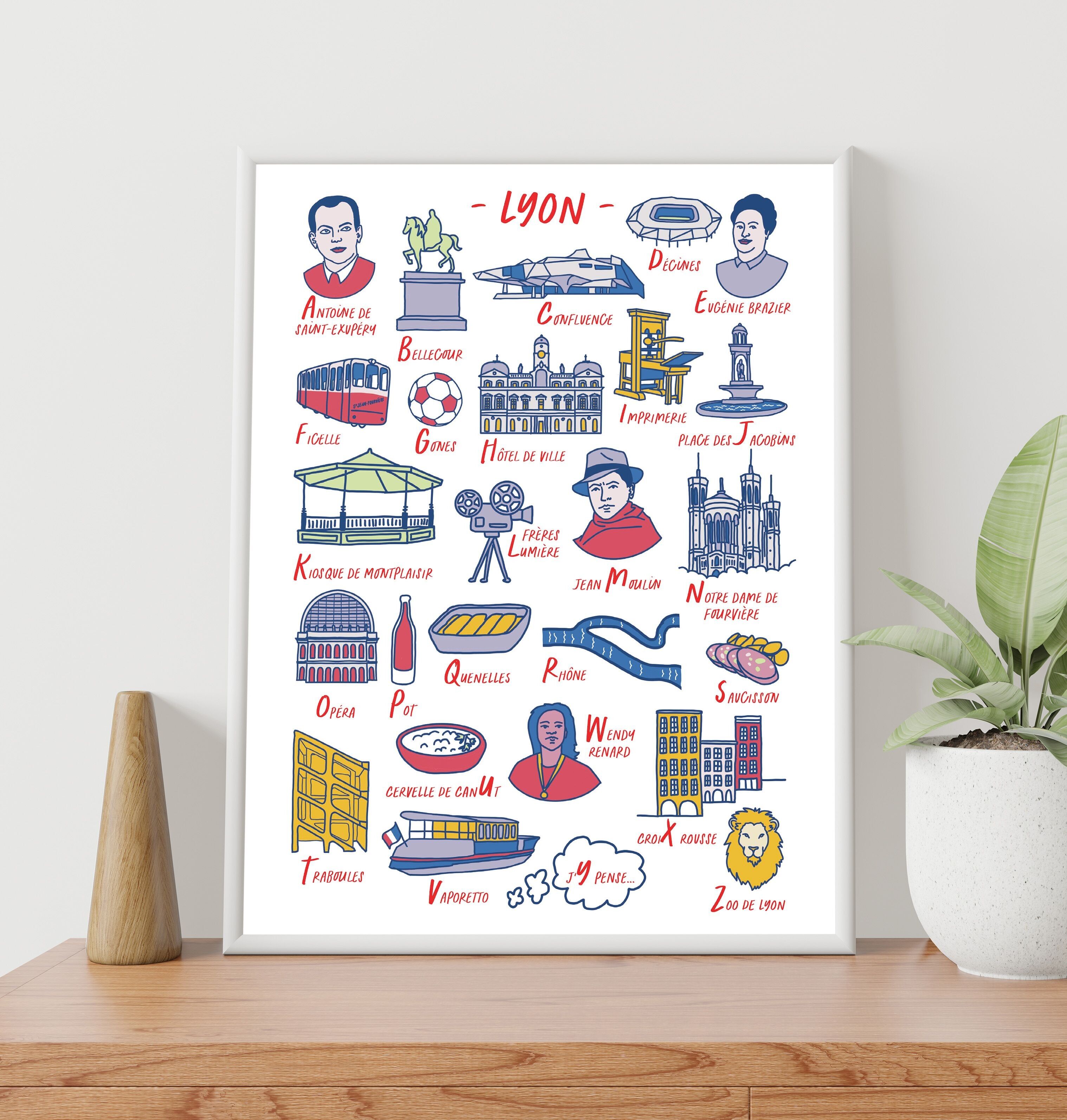 POSTER IN 18 CM BY 24 CM ABC LYON