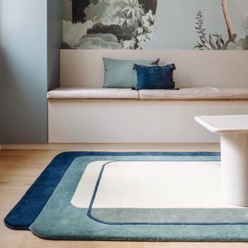 Tapis bleu Echo 2