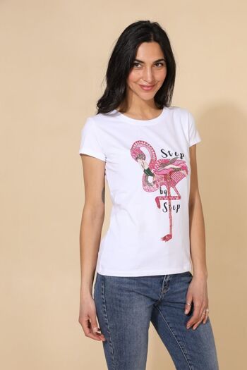 T-shirt coton Flamingo 3