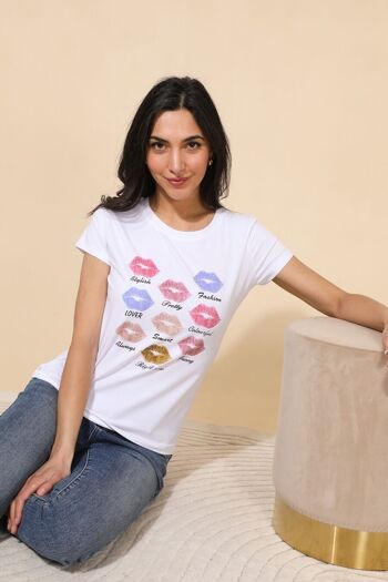 T-shirt coton mosaïque 1