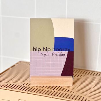 Carte postale hip hip hourra