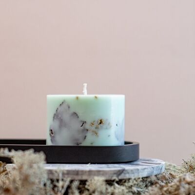 Soy Wax Candle with Forest Scent - Mint Green