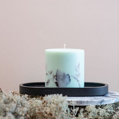 Soy Wax Candle with Forest Scent -XL - Mint Green
