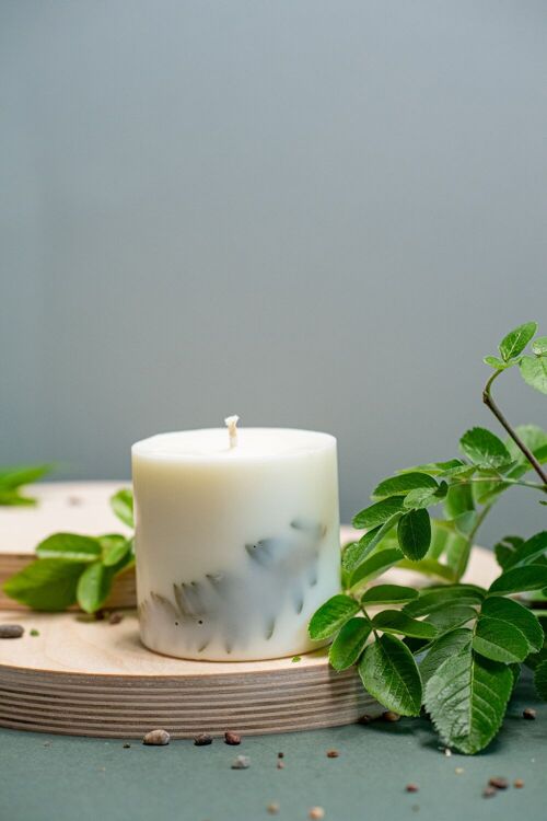 Soy Wax Candle with Lemongrass Scent - XL