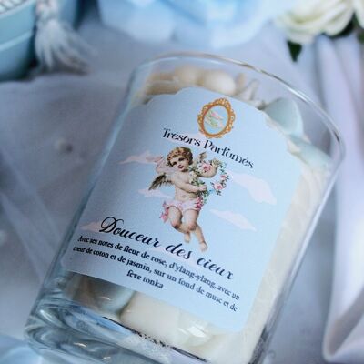 Gourmet candle - Sweetness of the skies cotton flower scent