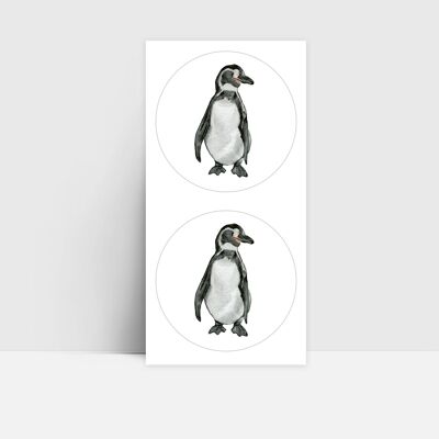 Aufkleberbogen 24 Stück, Pinguin
