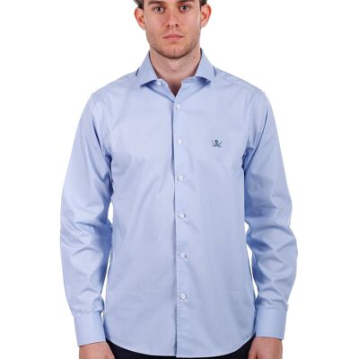 Camisa Gabardina Hombre Celeste PV1GAB-119