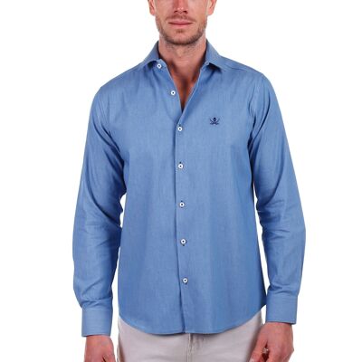 Camisa Jeans Hombre Azul PV1JEANS-502