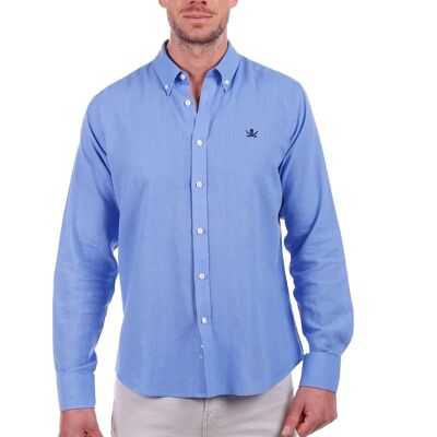 Camisa Lino Hombre Azulina PV1LINO-105
