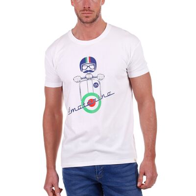 Camiseta Motorino Hombre Blanco PV1CMOTORINO-BLANCO