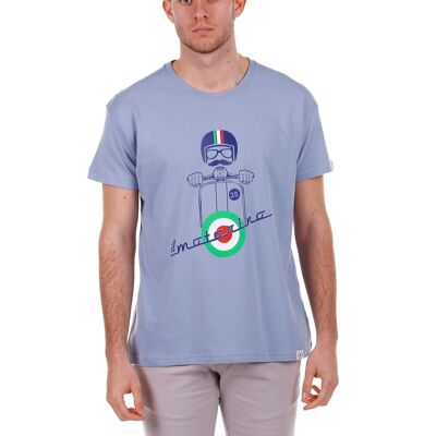 Camiseta Motorino Hombre Celeste PV1CMOTORINO-CELESTE